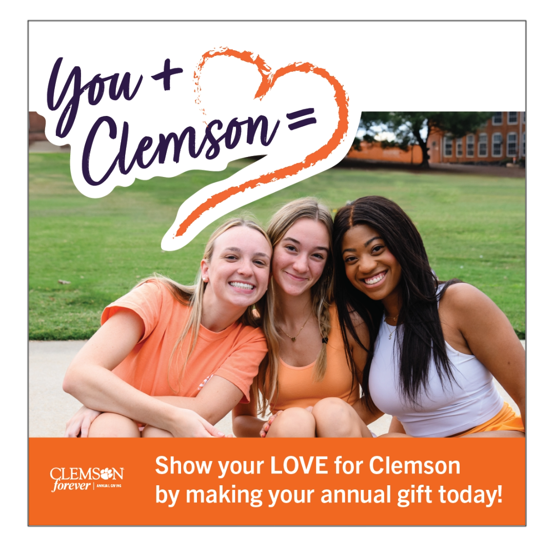 Clemson Valentines Social Media