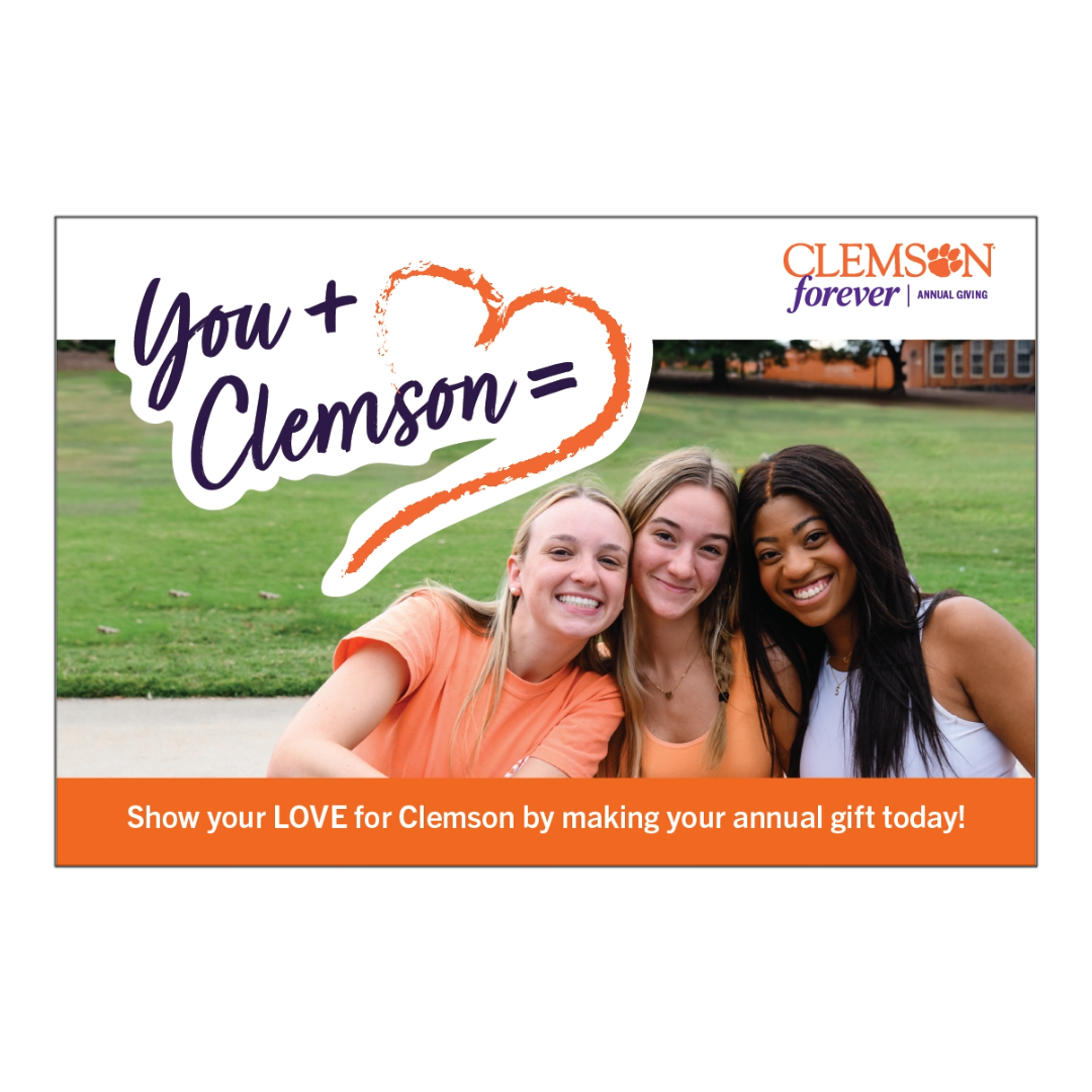 Clemson Valentines Banner