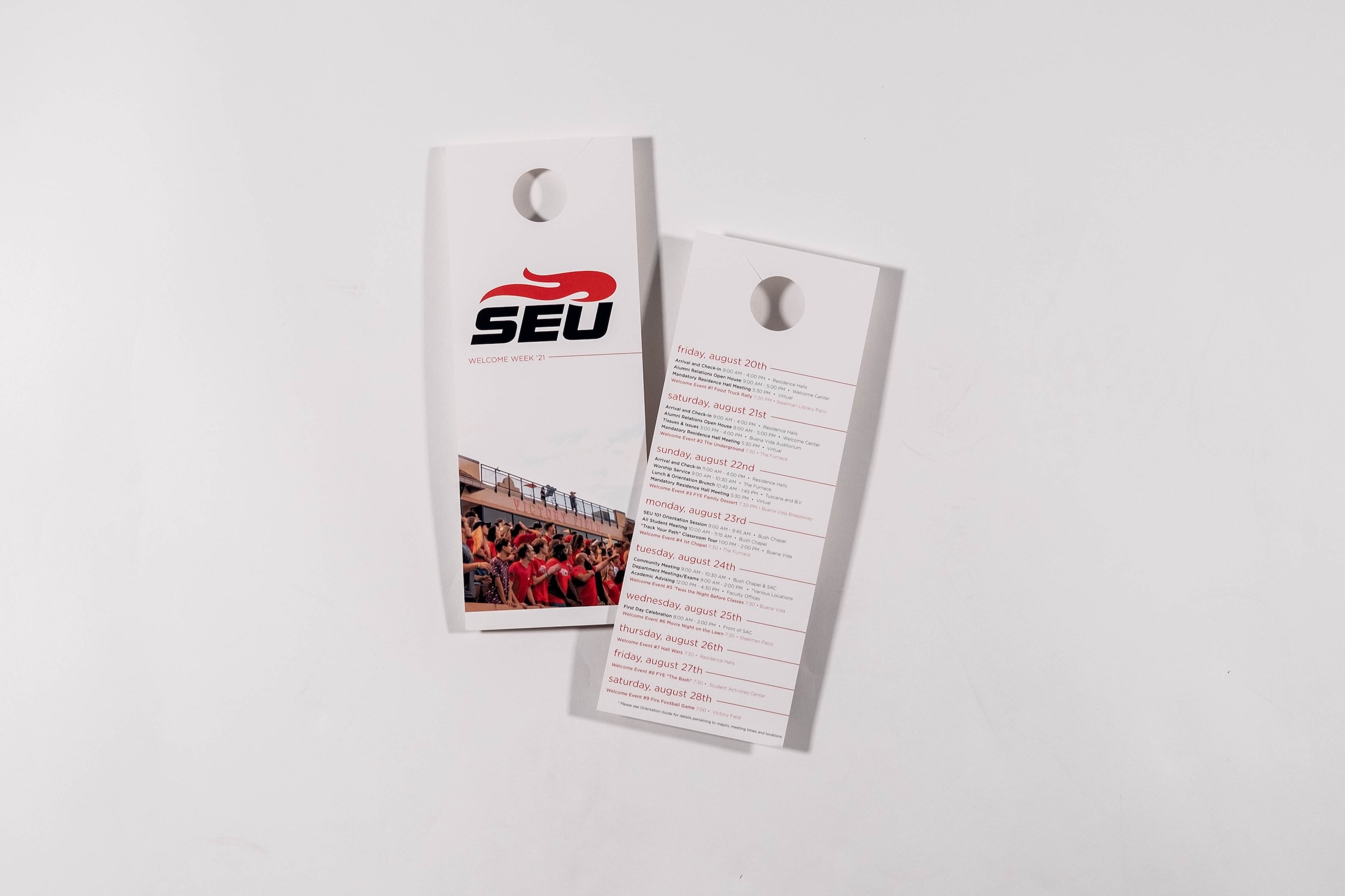 SEU Orientation Doorhanger